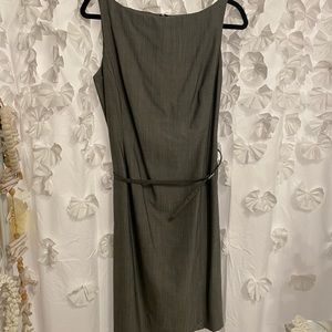 Ann Taylor loft grey sleeveless dress.